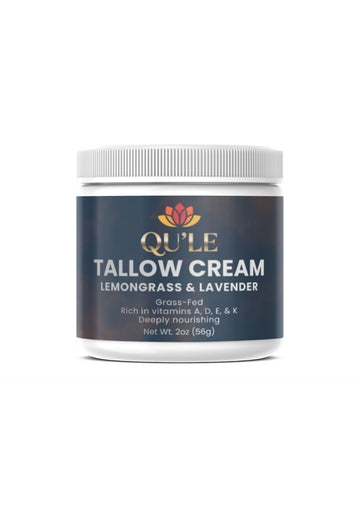 QU'LE Tallow Cream Lemongrass & Lavender – Grass-Fed Beef Tallow Moisturizing Skin Cream