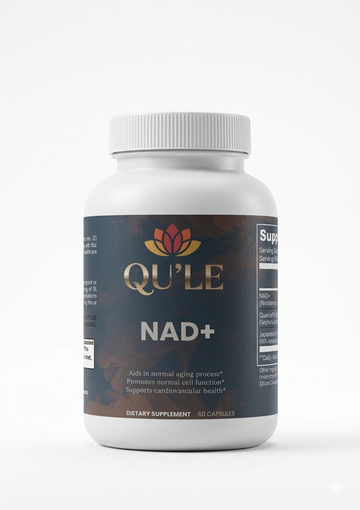 QU'LE NAD+ 500mg Supplement with Quercetin & Resveratrol – Cellular Energy & Wellness Support